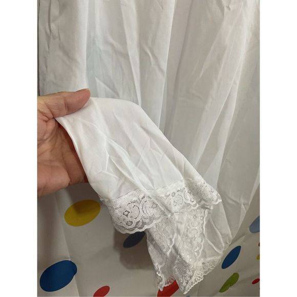 Vintage Vanity Fair Long Full Length Slip Lace Accents Size 26 (S)🍃🌷 - Picture 3 of 10